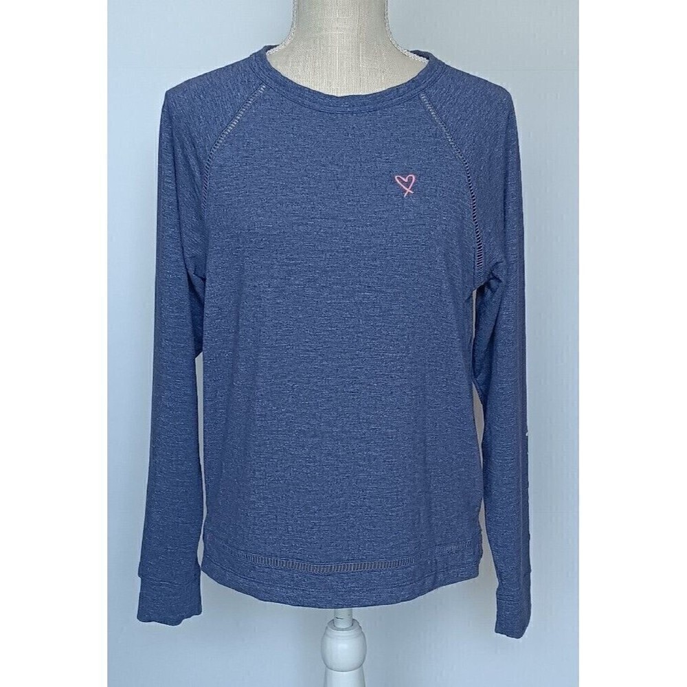 VICTORIA'S SECRET Purple Long Sleeve Pullover Shirt with Cutout Back Size S